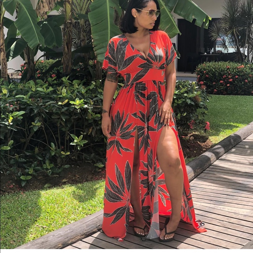 Maxi split dress